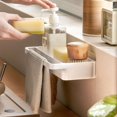 thumbnail image 3 of PENGXIANG Space-saving Drain Rack Versatile Wall-mounted Drain Rack with Towel Hanger Detachable Tray Efficient Kitchen Organizer for, 3 of 5