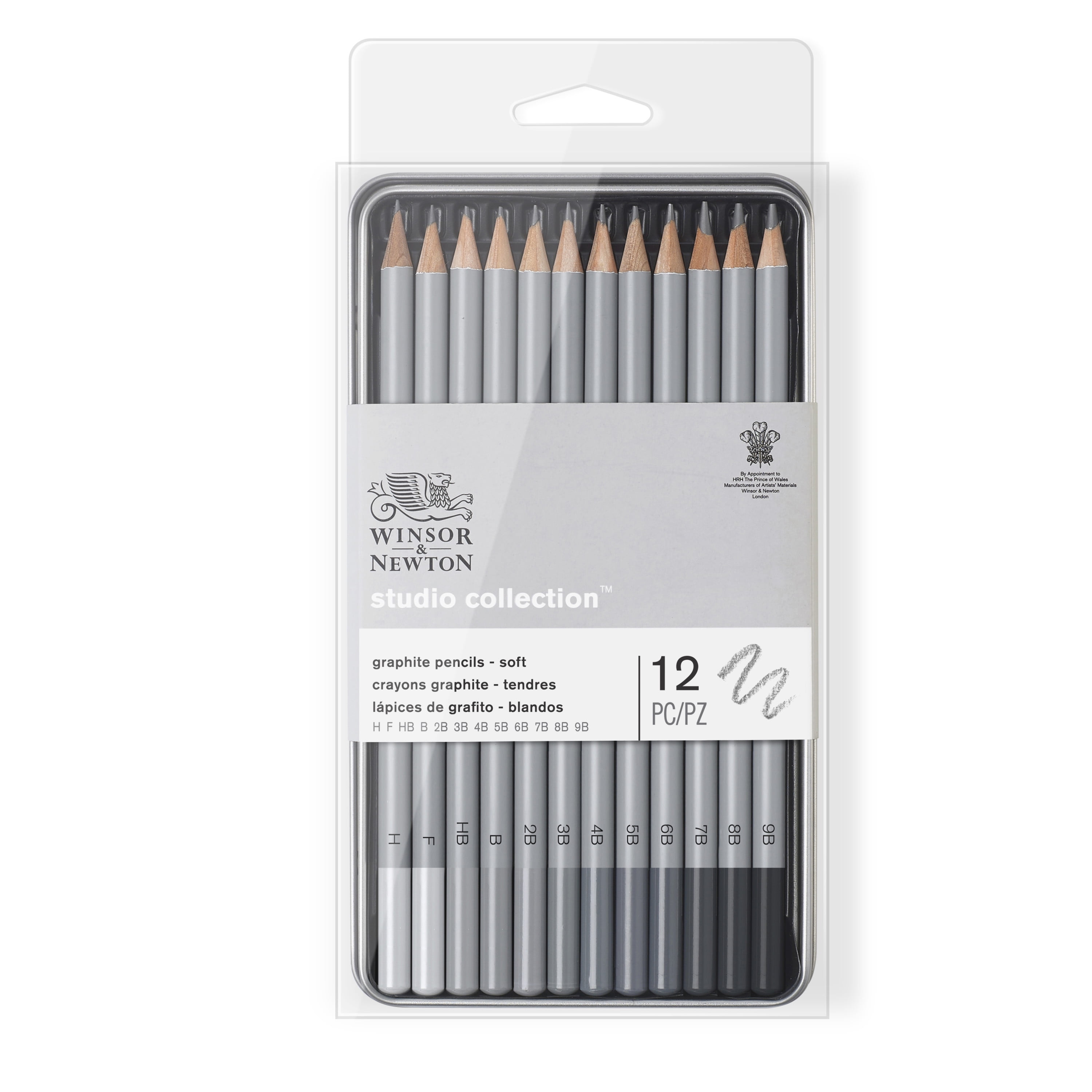 teiliges Skizzenstifte Set Skizzierstifte Set Winsor & Newton Precision Pencils Graphic Sketching Pencils Assorted in Metal Box 10