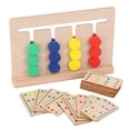 thumbnail image 3 of Juego de cuatro colores Mgaxyff Madera Redondo, 3 of 5