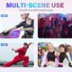 thumbnail image 3 of Boots on The Ground Fan, 2025 New Large Holographic Folding Hand Fan with Laser Colors,Foldable Clack Fans for Line Dancing Party Pop Wedding Hand Fan, 3 of 5