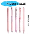 thumbnail image 3 of Clearance 5 Count Pastel Gel Ink Pen Set, Cute Note Taking 0.5mm Fine Point, Retractable Black Ink Pens for Journaling, Aesthetic Office Supplies, Nurse Pens (Light Pink), 3 of 6