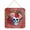 Red, variant on Day of the Dead Flowers Skull  Wall or Door Hanging Prints