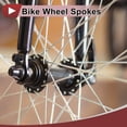 thumbnail image 3 of 72 Set 14G Bicycle Spokes 270mm Bike Wheel Spokes Carbon Steel Galvanized Silver Tone, 3 of 7