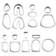 thumbnail image 1 of 18 piezas de cortadores de arcilla polimérica, paquete de inicio, de corte de metal hecho a material acero inoxidable, para joyería vegetal, Fernando Cortador de arcilla polimérica, 1 of 7