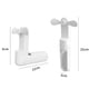 thumbnail image 1 of Ventilador de bolsillo plegable Ventilador de escritorio portátil de mano Uso en interiores/exteriores (Blanco) Hugtrwg Libre de BPA, 1 of 7