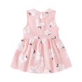 thumbnail image 5 of ibuvkizy Girls Fall Dresses,6 Months-6 Years Toddler Kids Baby Girls Fashion Cute Sleeveless Doll Collar Flower Print Vest Dress Princess Dress, 5 of 9