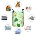 thumbnail image 6 of Goofa Avocado Printed Circular Hamper,Laundry Basket with Handles,Storage Baskets Foldable,Large Capacity Laundry Hamper-Medium, 6 of 8