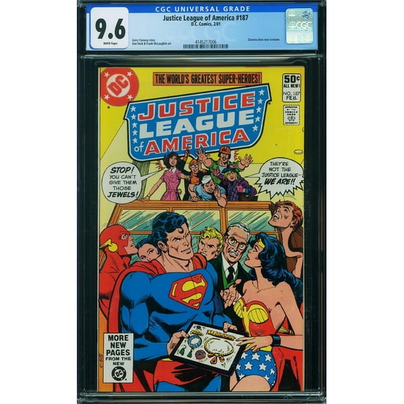 Justice League of America #187 - CGC 9.6 Comic Book