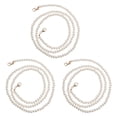 thumbnail image 1 of MasteelfCA 3 Pcs Decorative Mask Lanyards Convenient Stylish Glasses Neck Chains (White), 1 of 7