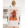 thumbnail image 4 of Niepce Inc Streetwear Burning Lion Sculpture Printed Graphic Men Tee Shirt, 4 of 4