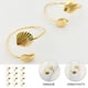 thumbnail image 4 of 12pcs Decorative Shell Design Squinkles Hebillas Titular de la servilleta Adornos de vajilla, 4 of 6