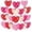 0B - 24Pcs, variant on 12Pcs Valentines Day Red Decor Heart Ornaments Pink Heart Shaped Baubles Ornaments for Valentine's Day Hanging Decorations or Wedding Anniversary Party Supplies Home Tree