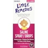 Little Remedies Newborn + Nose Saline Spray Drops, Wash Away Mucus, 1 Oz, 5-Pack