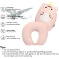 thumbnail image 2 of Kids Travel Pillow, 2-in-1 Deformable Kids Neck Pillow for Traveling, Soft U-Shaped Pillow with Adorable Animal Design, Comfy Sleep and Play, Ideal for Airplanes and Cars, 2 of 6