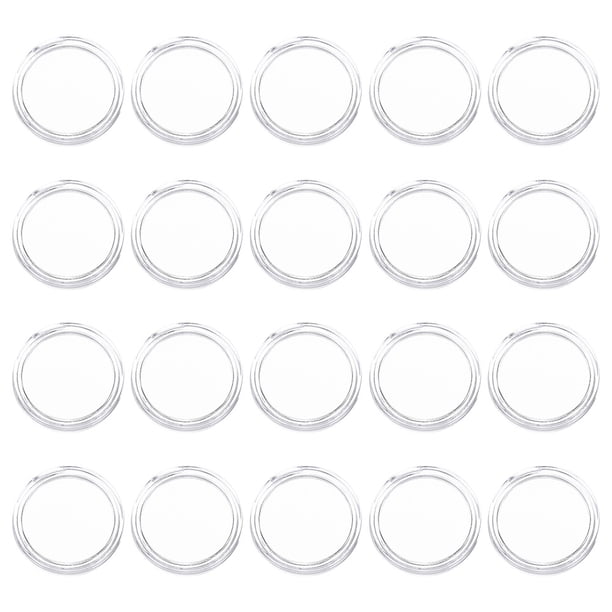 GOOHOCHY 100 estuches profesionales para monedas, cápsulas transparentes, prácticos soportes para cápsulas de monedas.