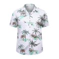 thumbnail image 4 of MDUKONU Chemise Douce pour Homme à Manches Courtes, Résistante aux Plis, Chemise Tendance Blanche P, 4 of 4