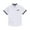 White2, variant on MeetoTime Kids Short Sleeve Lapel Shirt Solid Color Floral Summer Casual Button Top for Baby Boys Girls 3-11 Years