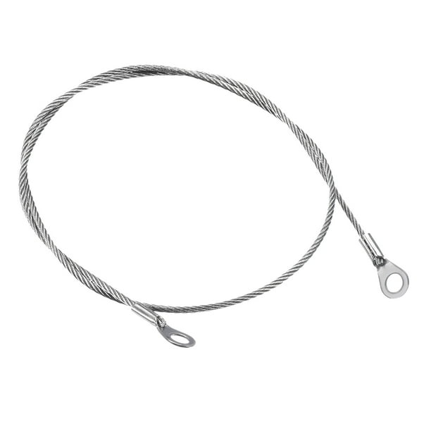 Uxcell 2mmx50cm Stainless Steel Lanyard Cable Eyelets Ended Wire Rope 6