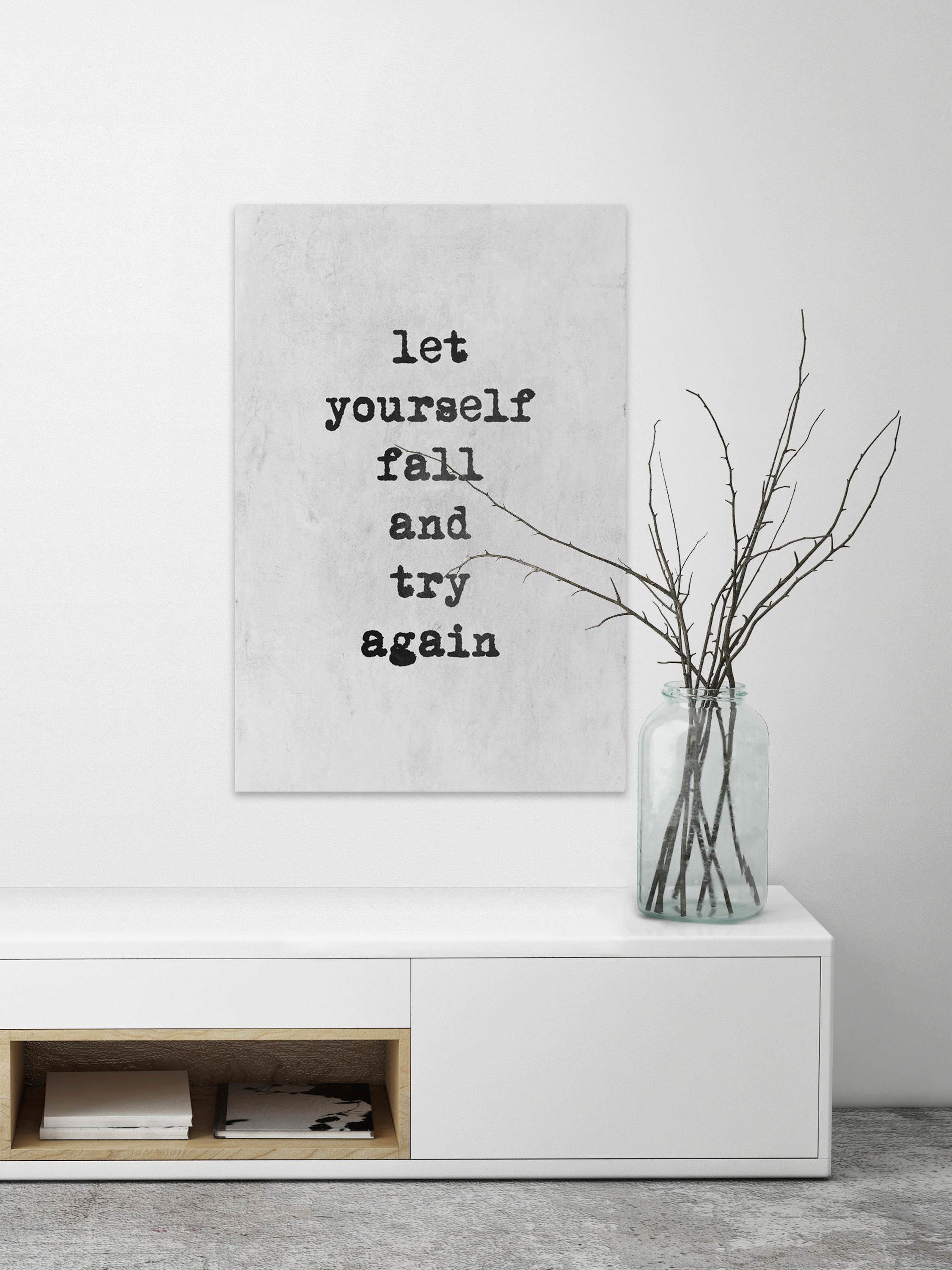 Try Again Painting Print on Wrapped Canvas