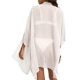 thumbnail image 2 of Swimsuit Cover Up for Women V-Neck Crochet Beach Cover Up Loose Bathing Suit Cover Up with Tassel Tied Shermie, 2 of 3