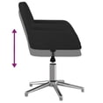 thumbnail image 5 of vidaXL Swivel Office Chair Black Fabric, 5 of 5