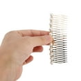 thumbnail image 3 of 1 Pc Women Faux Pearl Hair Insert Comb for Thick Wavy Curly Hair Silver Tone Alloy, 3 of 3