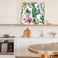 thumbnail image 6 of Pink Wall Art Painting on Canvas, Green Cactus Pastoral Watercolor Canvas Art Home Prints Wall Art Framed Modern Artwork for Living Room Bedroom Wall Decor 12x12in, 6 of 9