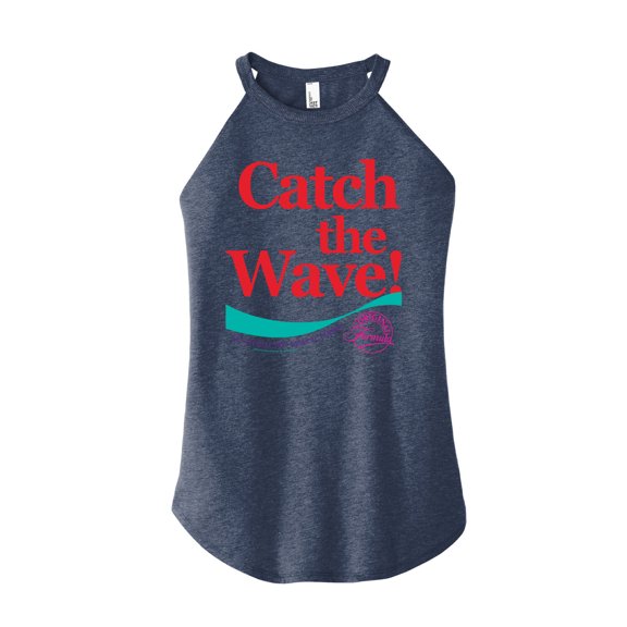 Coca-Cola - 90's Retro - Catch the Wave - Juniors High Neck Tank Top