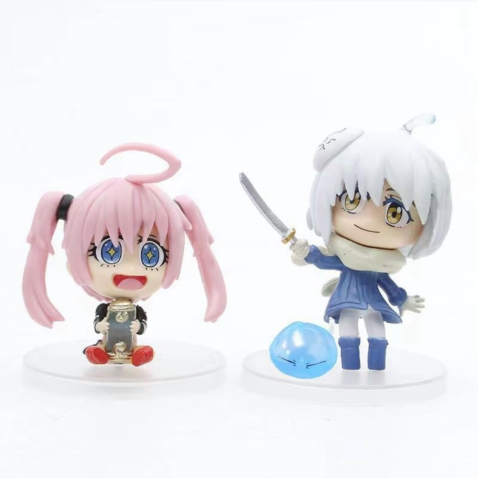 Newly Slime Figure Q Version Standing Slime Action Figures 8cm/3.1inch Handmade PVC Character Statue Decoration for Anime Fans Gifts