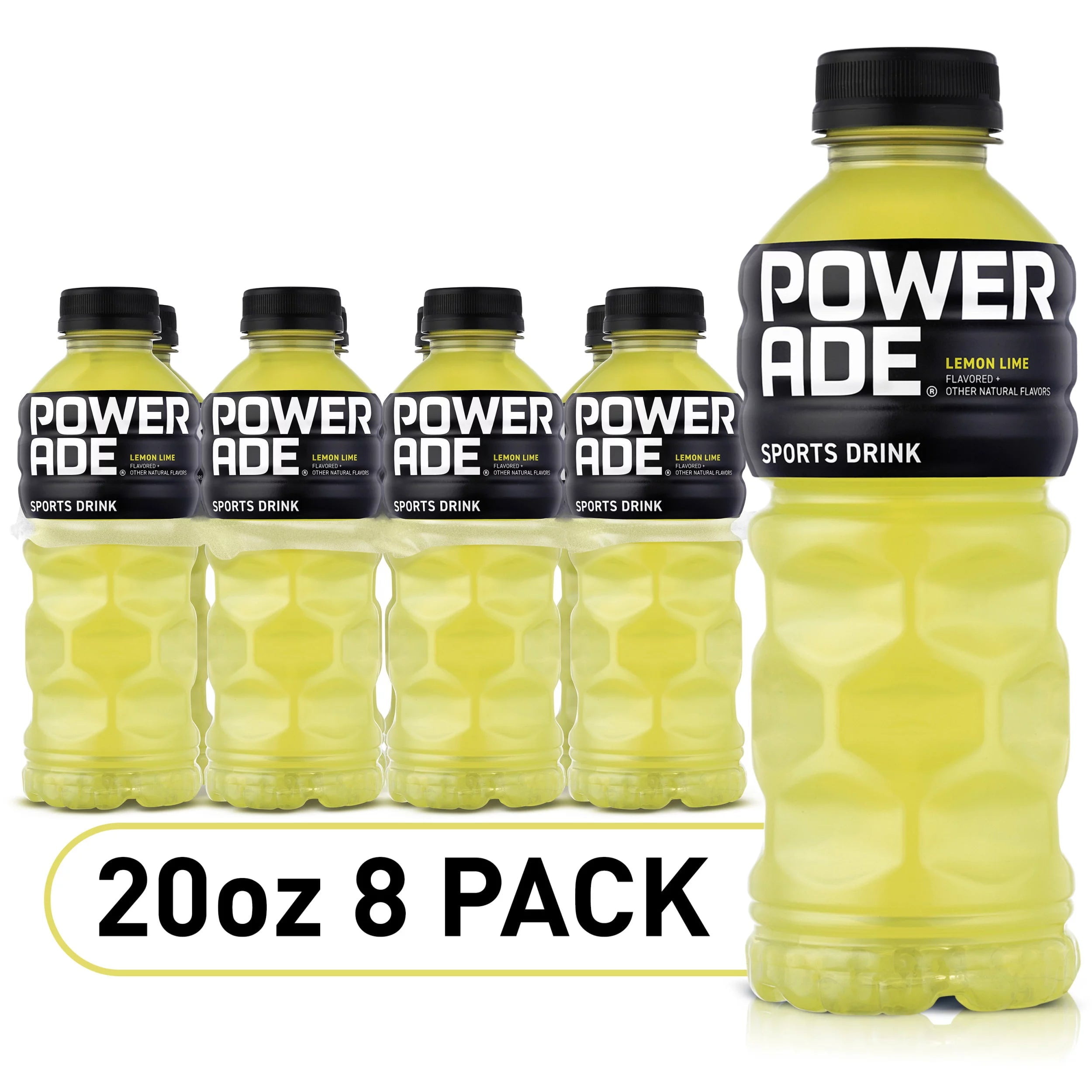 Powerade Lemon Lime, 20 Fl. Oz, 8 Pack - Hydrating Sports Drink in ...
