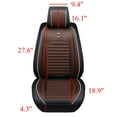 thumbnail image 2 of PU Leather Car Seat Cover for Front Seats, 1 Piece - Auto Seat Protector, Padded Front Seat Cushion for Auto Truck Van & SUV, Car Interior Cover, 2 of 11