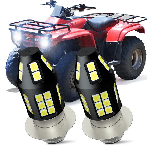 2x For Honda Recon 250 1997-2004 H6M LED Headlight Xenon White 6000K Bulbs