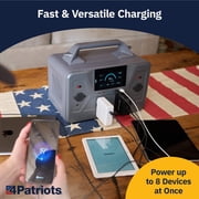 4Patriots Patriot Power Generator 1200 Silent, Fume-Free Solar Generator for Reliable Backup Power