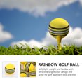 thumbnail image 3 of 25pcs 42mm Rainbow EVA Ball Practice Indoor Training Aid Training Ball (Yellow), 3 of 8