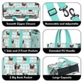 thumbnail image 3 of Teacher Tote Bag,Pug with Crown Teacher Utility Tote Bag,Large Work Tote Bags for Women with Multiple Pockets,Top Zipper Closure,13.8x10.6x6.7 Inch, 3 of 5