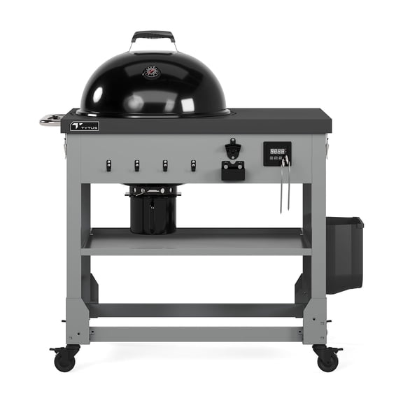 TYTUS Anaheim 22" Charcoal Kettle Grill with Cart, Storage Bag, Temperature Probes   Cover