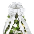 thumbnail image 1 of Decoración para árbol de Navidad CANGBI, 40 x 33 cm, con lazo blanco, 1 of 6