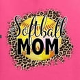 thumbnail image 2 of Softball Mom Animal Print Girl Sports Men's Graphic T-Shirt, Neon Pink, X-Large, 2 of 5