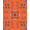 Orange, Pattern 3, variant on ODIKA 2x3 Machine Washable Non-Slip Area Rug, Sunset Decorative Blanket Featuring Artistic Heritage High Traffic Rug, Red, 718963