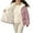 Pink, variant on Women's Fleece Lined Cotton Jacket, Thickened Warm Solid Color Padded Coat, Soft Plush Inner Layer Winter Outerwear, Casual Zip Up Jacket for Women, Comfortable Daily Wear Fall and Winter Coat Beige