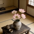 thumbnail image 4 of Artificial Lotuses Flower, Realistic Pond Decoration With Lifelike Plastic Stems, for Indoor Water Feature Display, Pink, 4 of 6