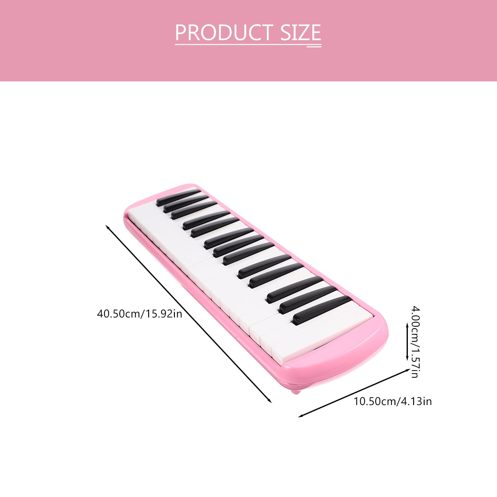 UPKOCH Children Melodica Instruments Music Education 32 Keys Melodica in Pink 1Set