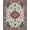 Reddish Brown Ivory Teal, Pattern 4, variant on ODIKA 2'x3' Ultra-Soft Accent Mat, Vintage Distressed Teal Ornate Traditional Decorative Terracotta None Washable, Bare feet friendly, Easy Care Indoor rug for Bedside, Footrest