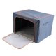 thumbnail image 1 of Contenedor De Almacenamiento De Ropa, Contenedor De Almacenamiento De Mantas De Tela Plegable Con Ventana Transparente Y Marco De Acero Inoxidable Para Organización De, 1 of 7