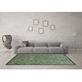 thumbnail image 3 of Ahgly Company Indoor Round Abstract Light Blue Modern Area Rugs, 4' Round, 3 of 4