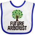 thumbnail image 3 of Inktastic Future Arborist Tree Cultivator Boys or Girls Baby Bib, 3 of 4