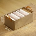 thumbnail image 1 of Fabric Storage Box, Large Capacity Foldable Non-woven Storage Box, Storage Box, Uncovered, Organized Household Drawer Type, 1 of 3