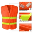 thumbnail image 4 of JGGSPWM Safety Vests Reflective Tank Construction Garden At Night Protective Yellow Reflective Neon Silver Strip High Visibility Work Vest Beige 均码, 4 of 9