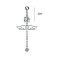 thumbnail image 3 of QQTDFG Faux Fake Belly Rings Anti-allergy Belly Button Ring Body-4, 3 of 5