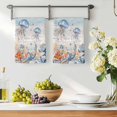 thumbnail image 3 of Jellyfish Coastal Kitchen Towels Set of 4, Summer Beach Coral Starfish Blue Grey Absorbent Dish Towels for Kitchen, Microfiber Hand Towel, Quick Drying Tea Towel for Cleaning Decorative Dishcloths, 3 of 7